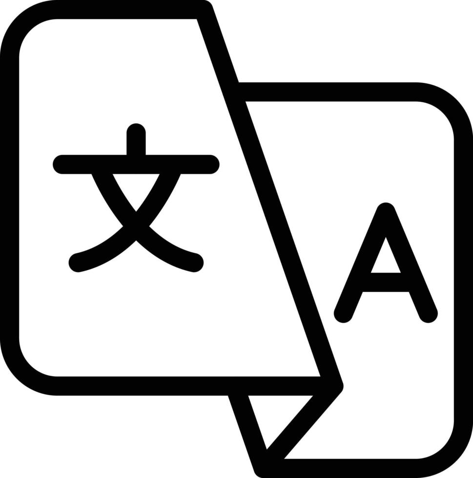 ilustración vectorial de traducción en un fondo. símbolos de calidad premium. iconos vectoriales para concepto y diseño gráfico. vector