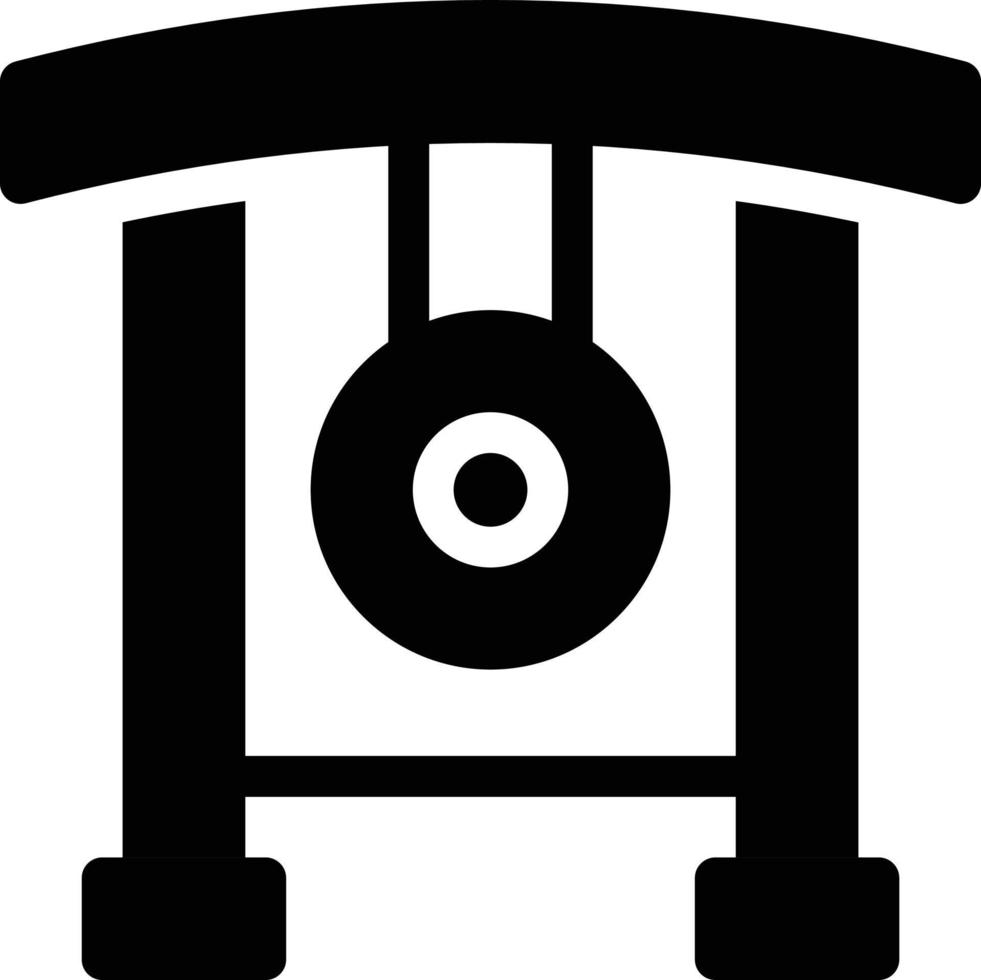 gong vector illustration on a background.Premium quality symbols.vector icons for concept and graphic design.