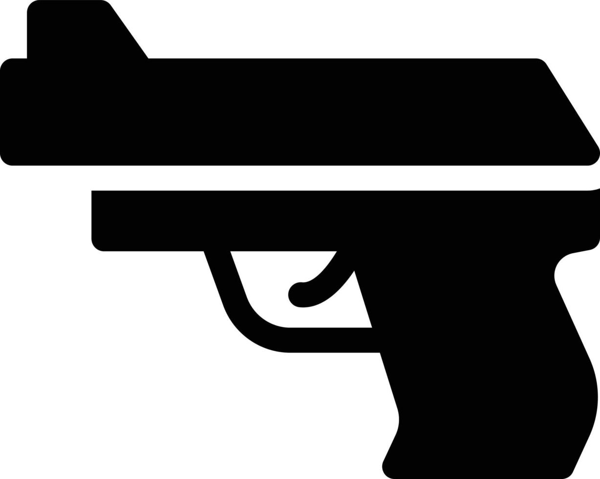 ilustración de vector de pistola en un fondo. símbolos de calidad premium. iconos vectoriales para concepto y diseño gráfico.