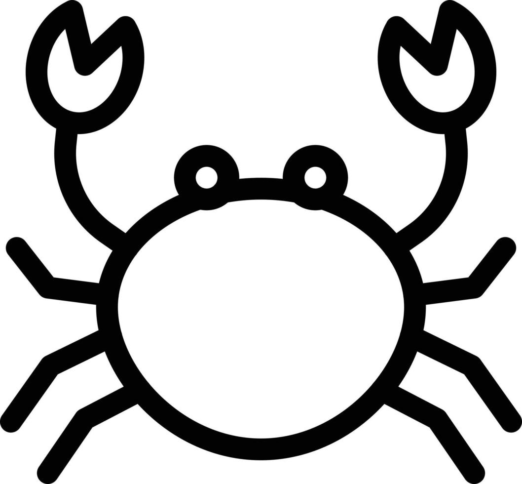 crab vector illustration on a background.Premium quality symbols.vector icons for concept and graphic design.