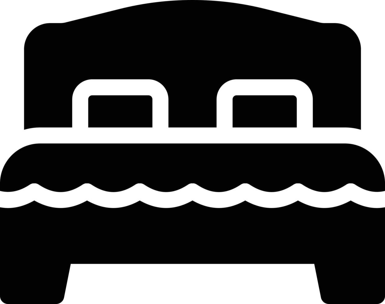 double bed vector illustration on a background.Premium quality symbols.vector icons for concept and graphic design.