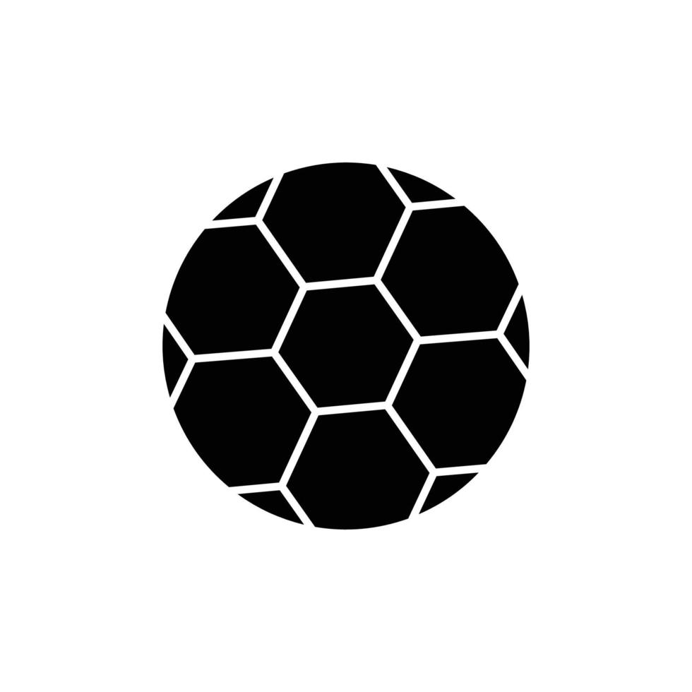 vector de icono de bola. deporte, fútbol. estilo de icono sólido. diseño simple editable. diseño simple ilustración