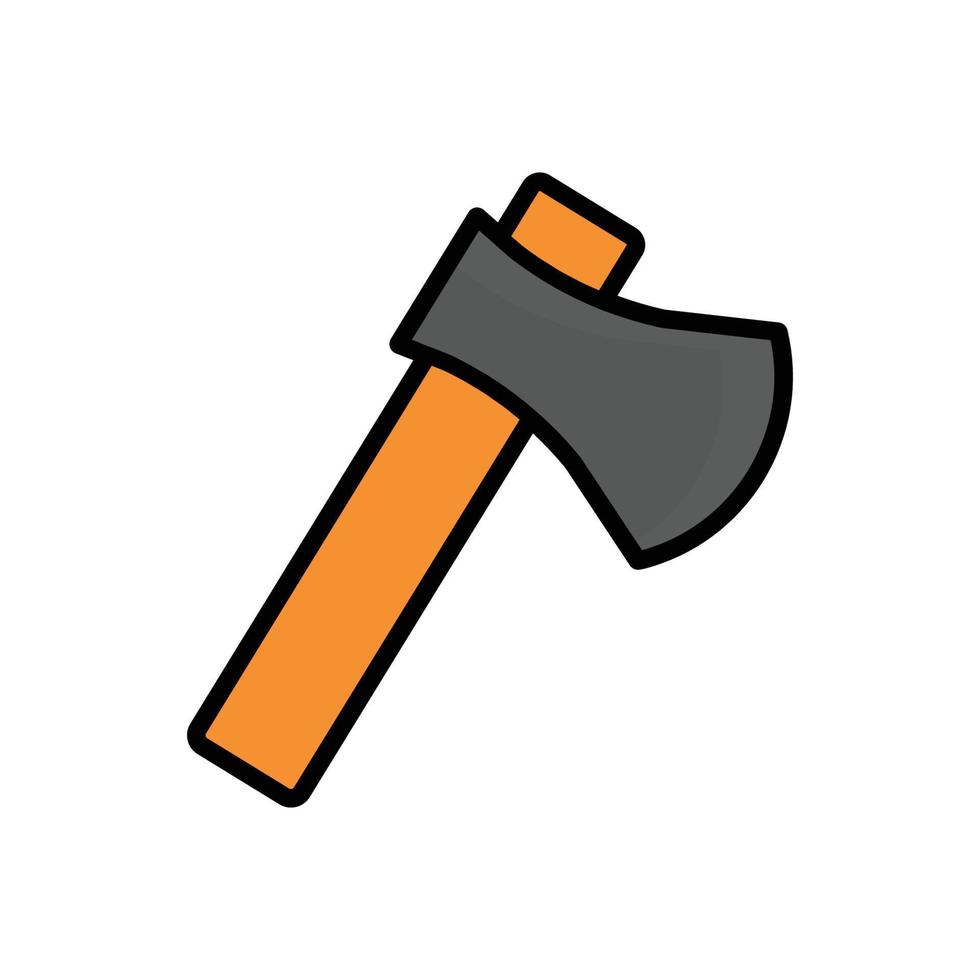 Camp ax icon vector. Filled line icon style. simple design editable. Design simple illustration vector