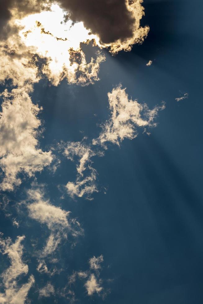 Abstract background overcast with light shining through the day. photo