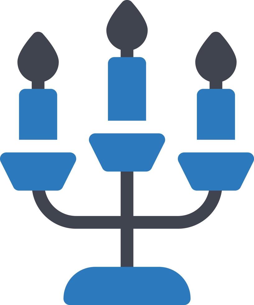 ilustración vectorial de candelabros en un fondo. símbolos de calidad premium. iconos vectoriales para concepto y diseño gráfico. vector