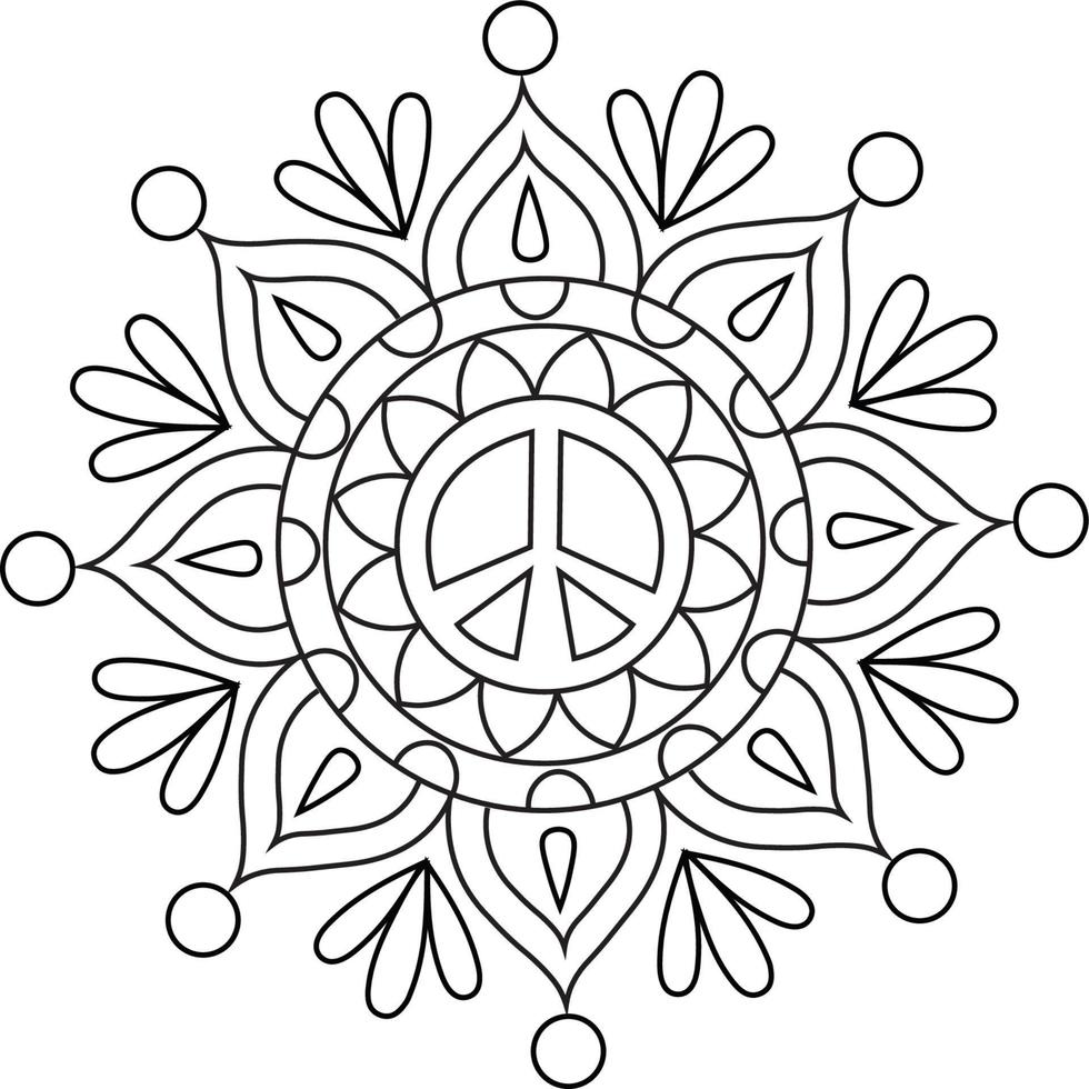 Mandala Coloring Pages vector