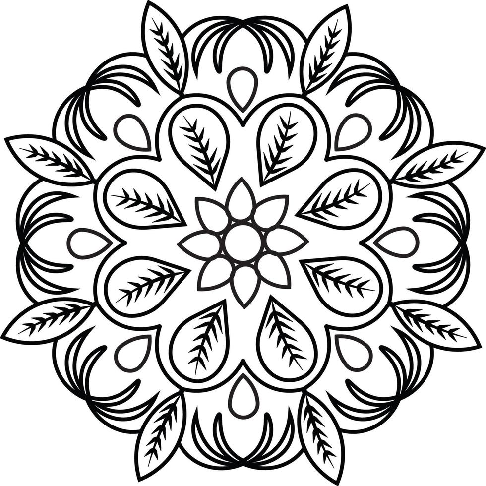 Mandala coloring pages vector