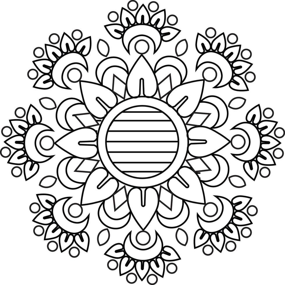 Mandala coloring pages vector