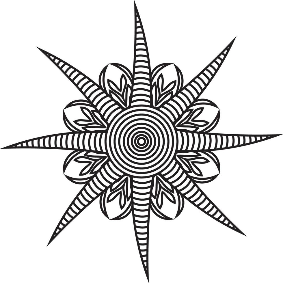 Mandala coloring pages vector
