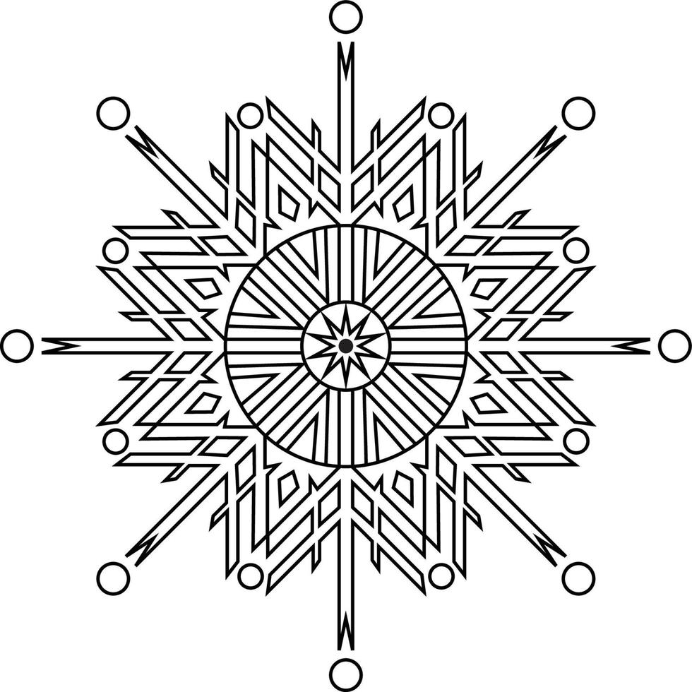 Mandala coloring pages vector