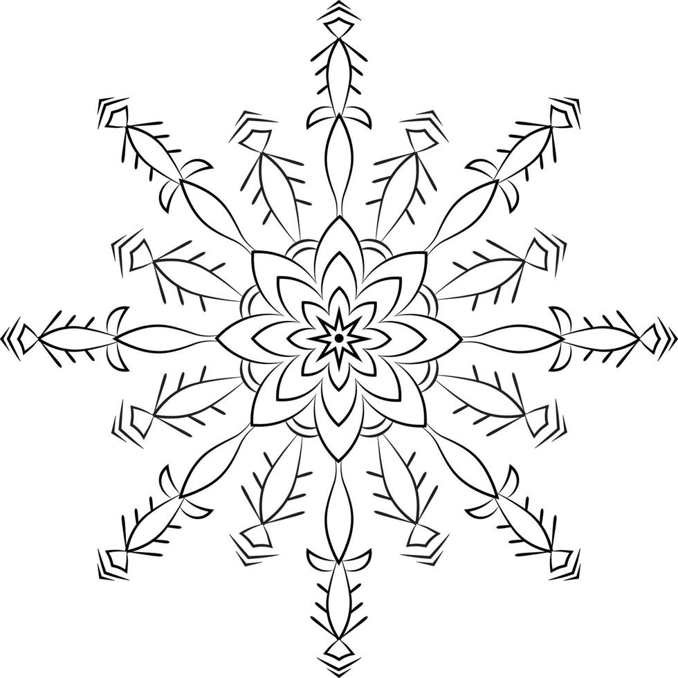 Mandala coloring pages vector