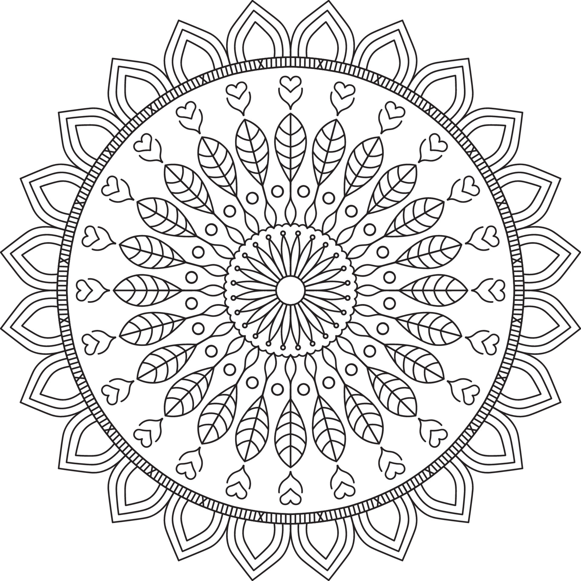 Mandala coloring pages 7673714 - Mandala Coloring Pages Free Vector 