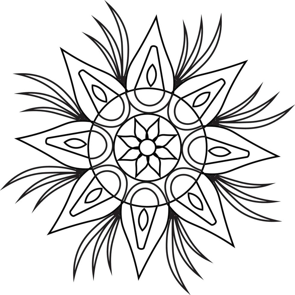 Mandala coloring pages vector