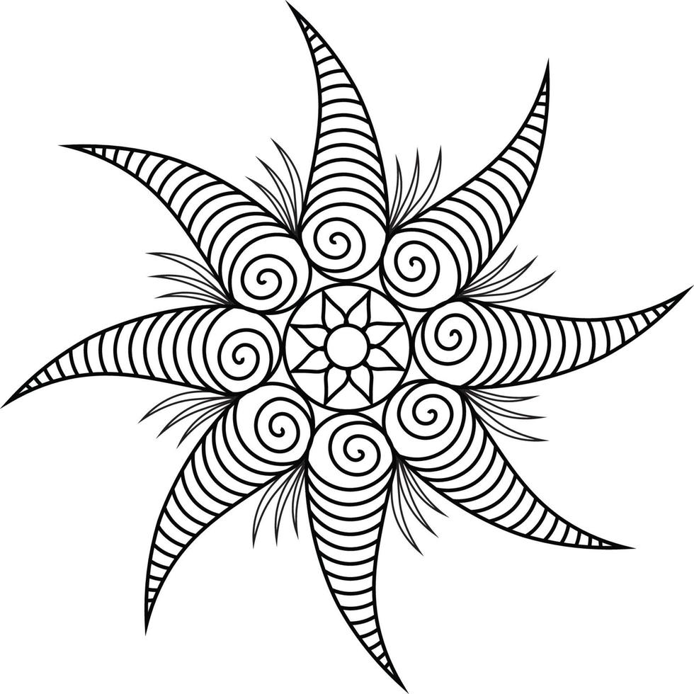 Mandala coloring pages vector