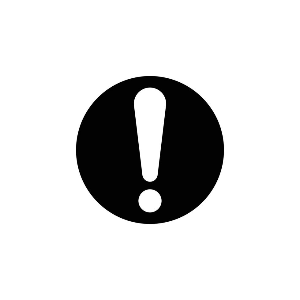 Exclamation mark icon. suitable for warning symbol, notification. line icon style. simple design editable. Design template vector