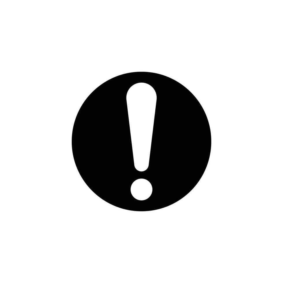 Exclamation mark icon. suitable for warning symbol, notification. line icon style. simple design editable. Design template vector