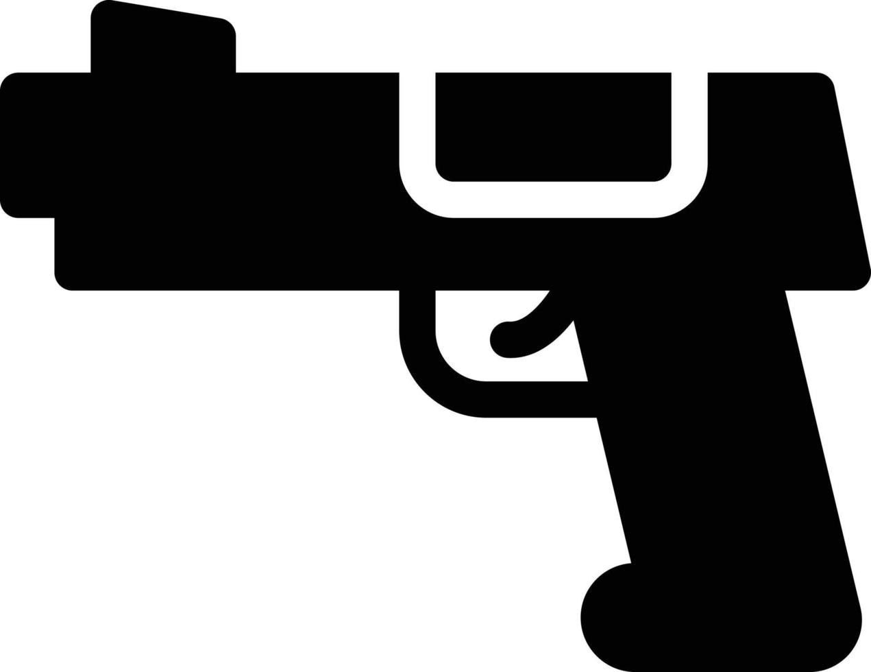 ilustración de vector de pistola en un fondo. símbolos de calidad premium. iconos vectoriales para concepto y diseño gráfico.