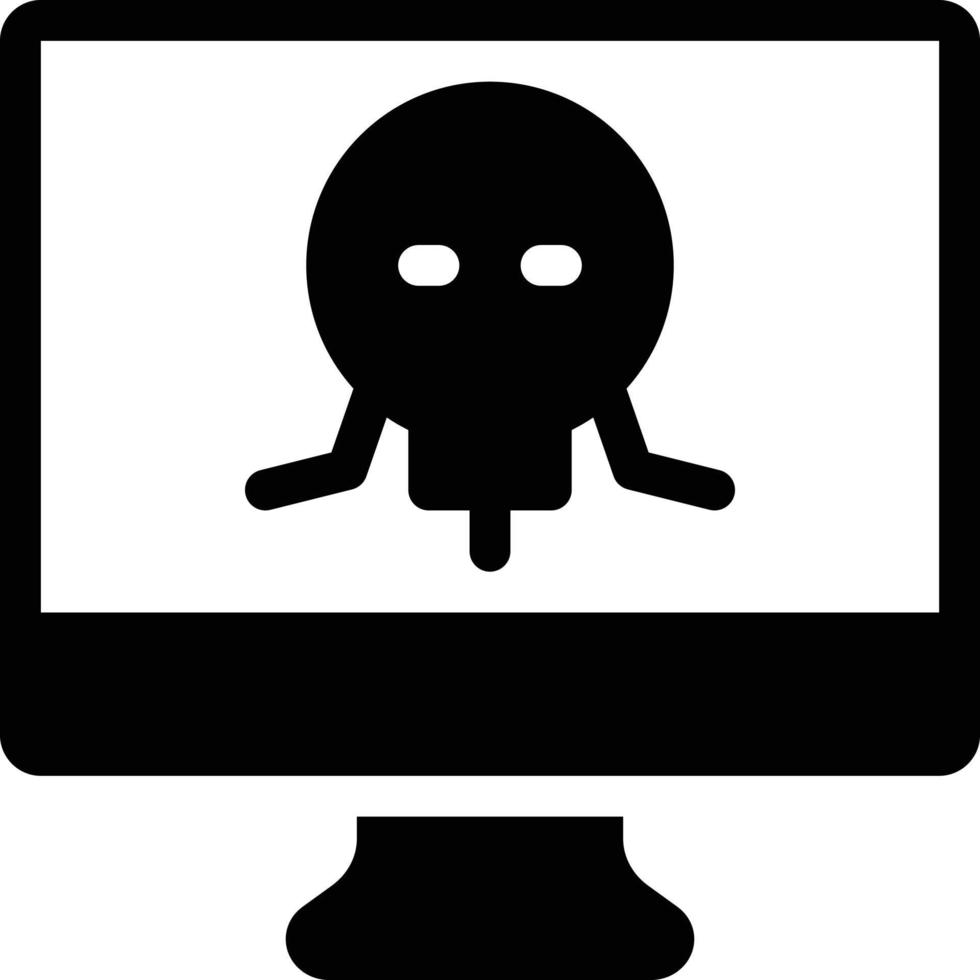 screen skull vector illustration on a background.Premium quality symbols.vector icons for concept and graphic design.