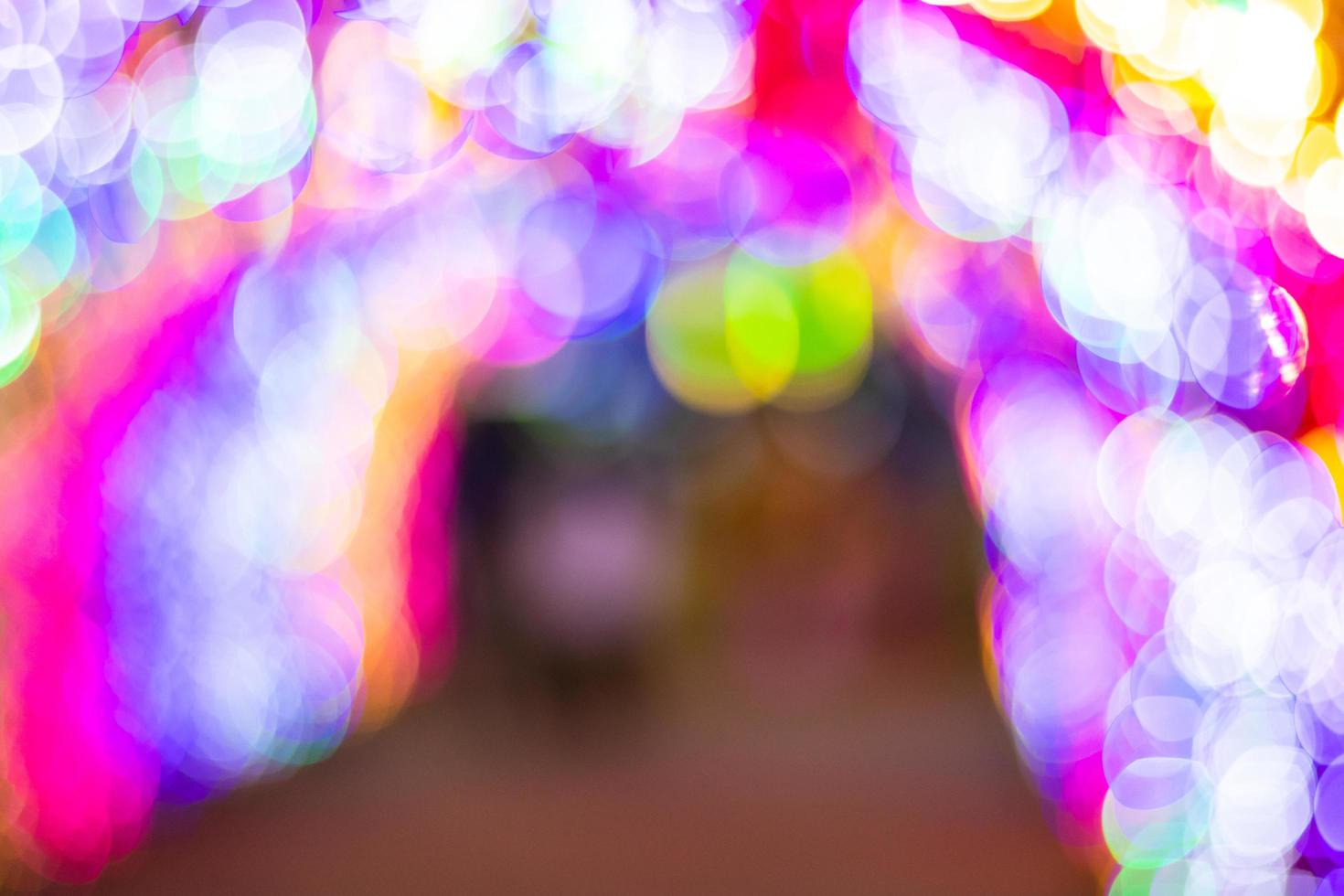 Bokeh background blur colorful lights. photo