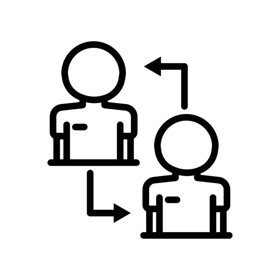 Substitution icon vector. sport , soccer, football. line icon style. simple design editable. Design simple illustration vector