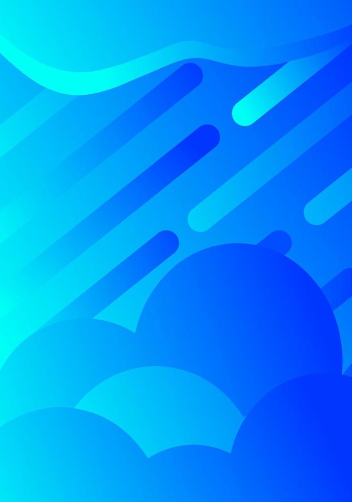 blue gradient sky blue abstract background. can be used as wallpaper, poster or something else vector