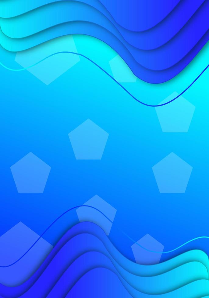 blue gradient sky blue abstract background. can be used as wallpaper, poster or something else vector