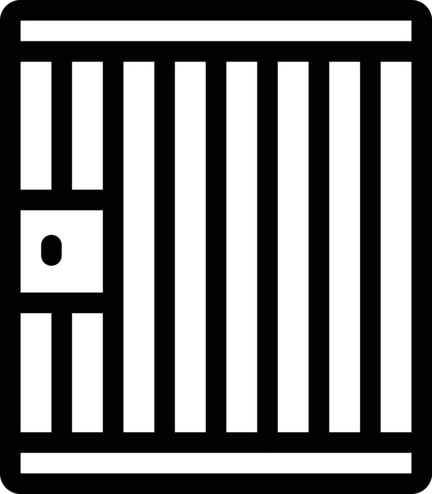 jail vector illustration on a background.Premium quality symbols.vector icons for concept and graphic design.
