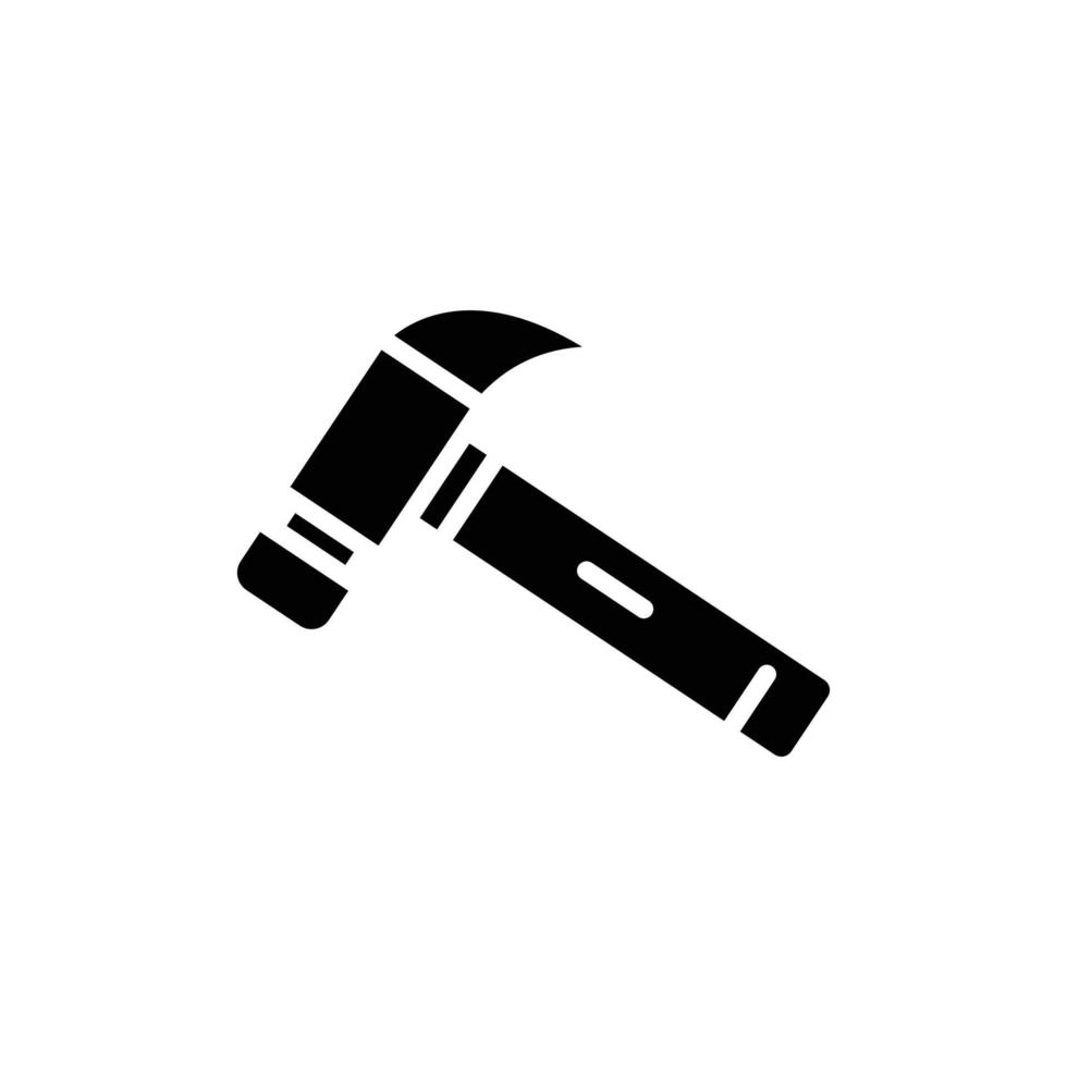 Hammer icon vector. Repair. Solid icon style. simple design editable. Design simple illustration vector