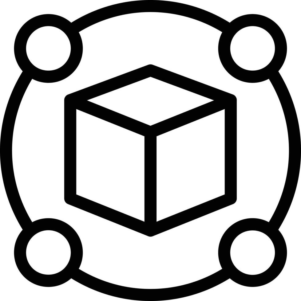 ilustración de vector de cubo en un fondo. símbolos de calidad premium. iconos vectoriales para concepto y diseño gráfico.