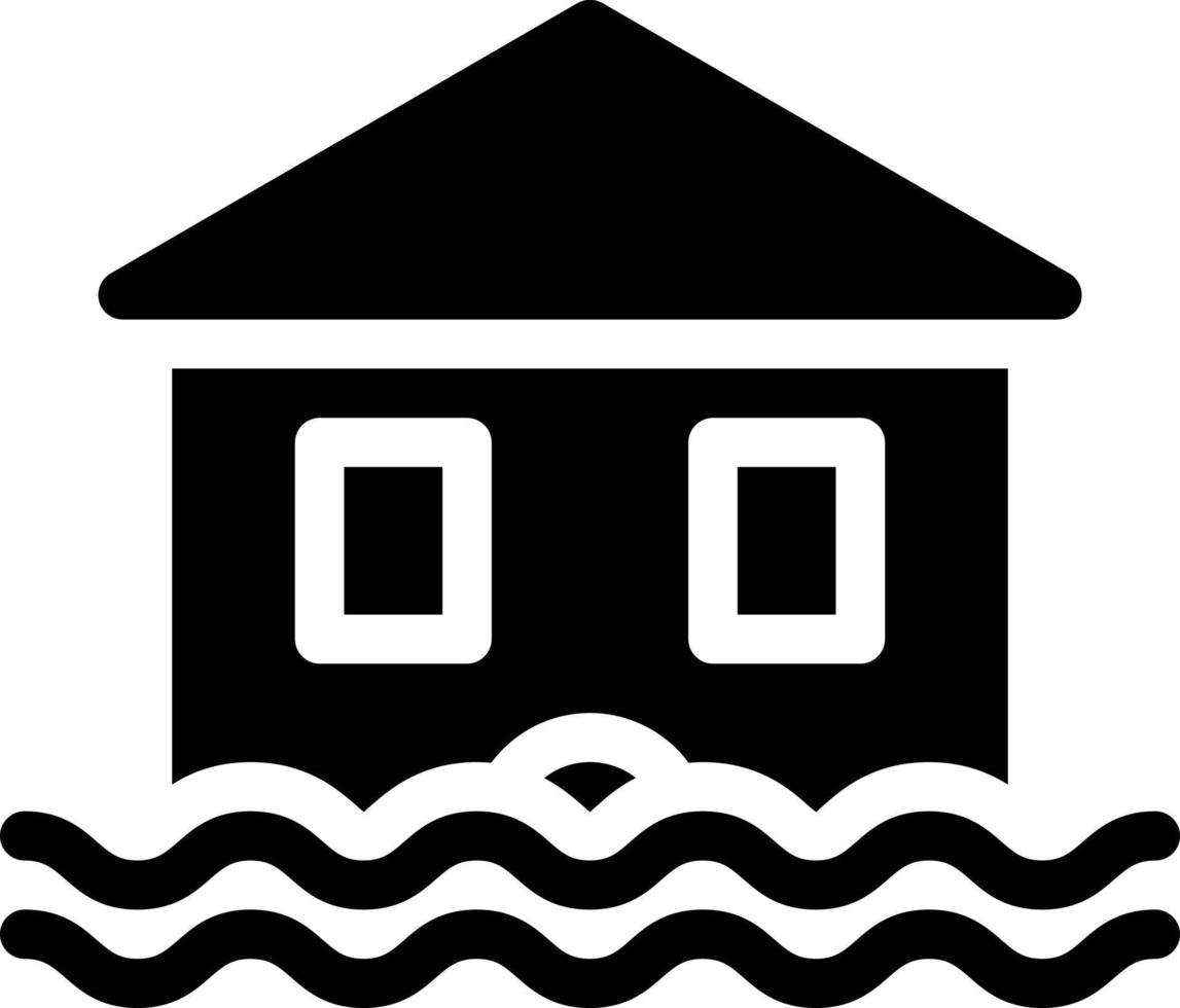 house flood vector illustration on a background.Premium quality symbols.vector icons for concept and graphic design.