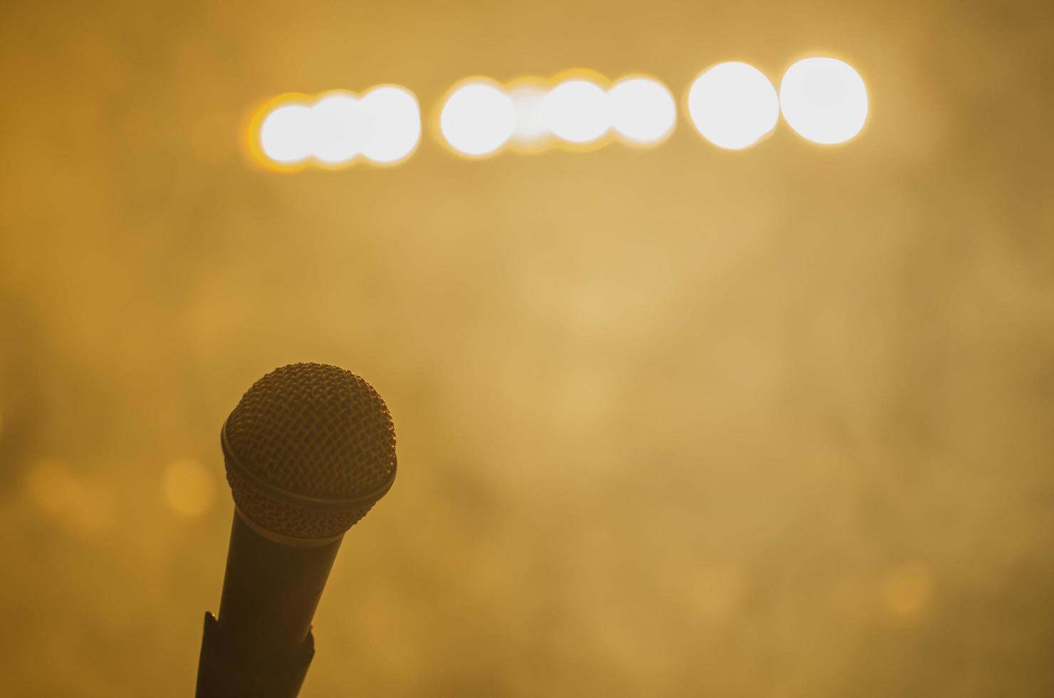 microphone on stage photo
