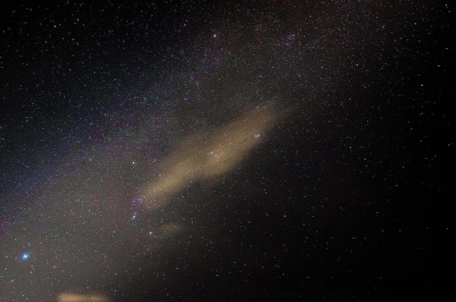 milky way and cloud photo