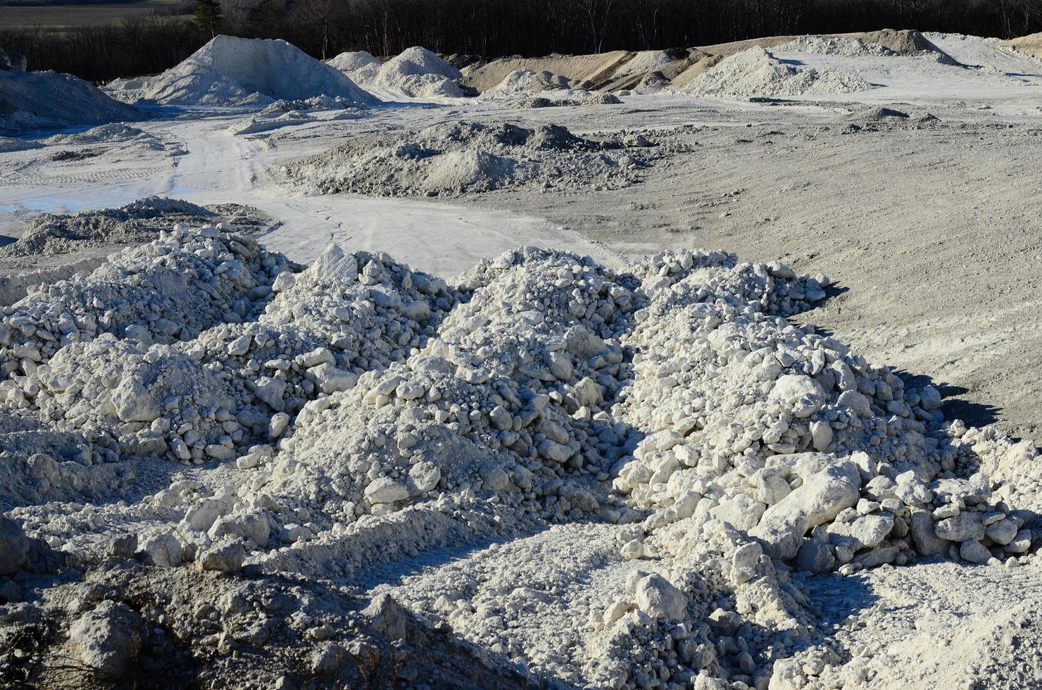 quarry and many limestones photo