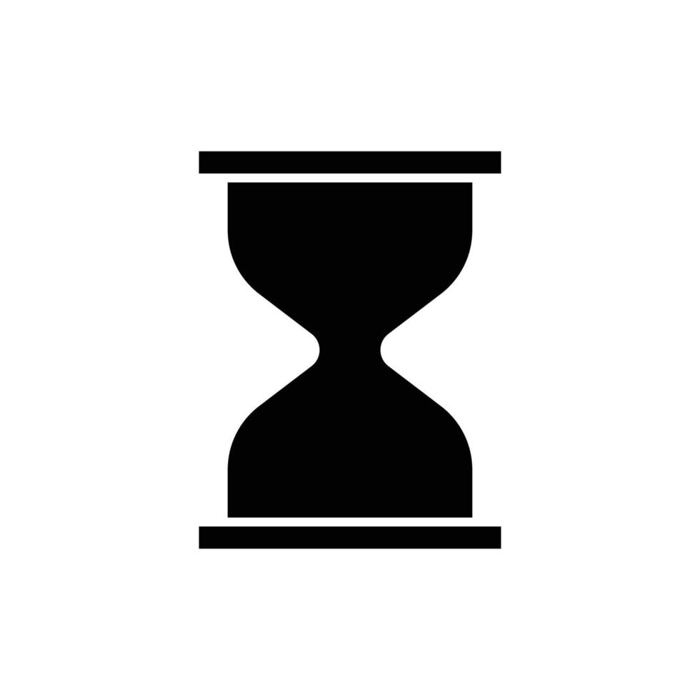 Hourglass icon. solid icon style. suitable for business symbol, time. simple design editable. Design template vector