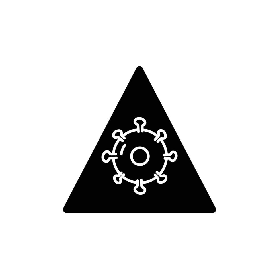 Virus icon. stop virus. suitable for health symbol. solid icon style. simple design editable. Design template vector