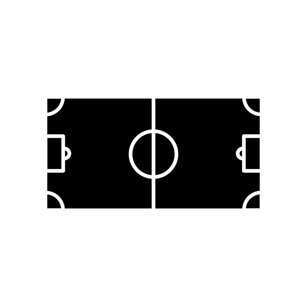 Football field icon vector. sport , soccer. solid icon style. simple design editable. Design simple illustration vector