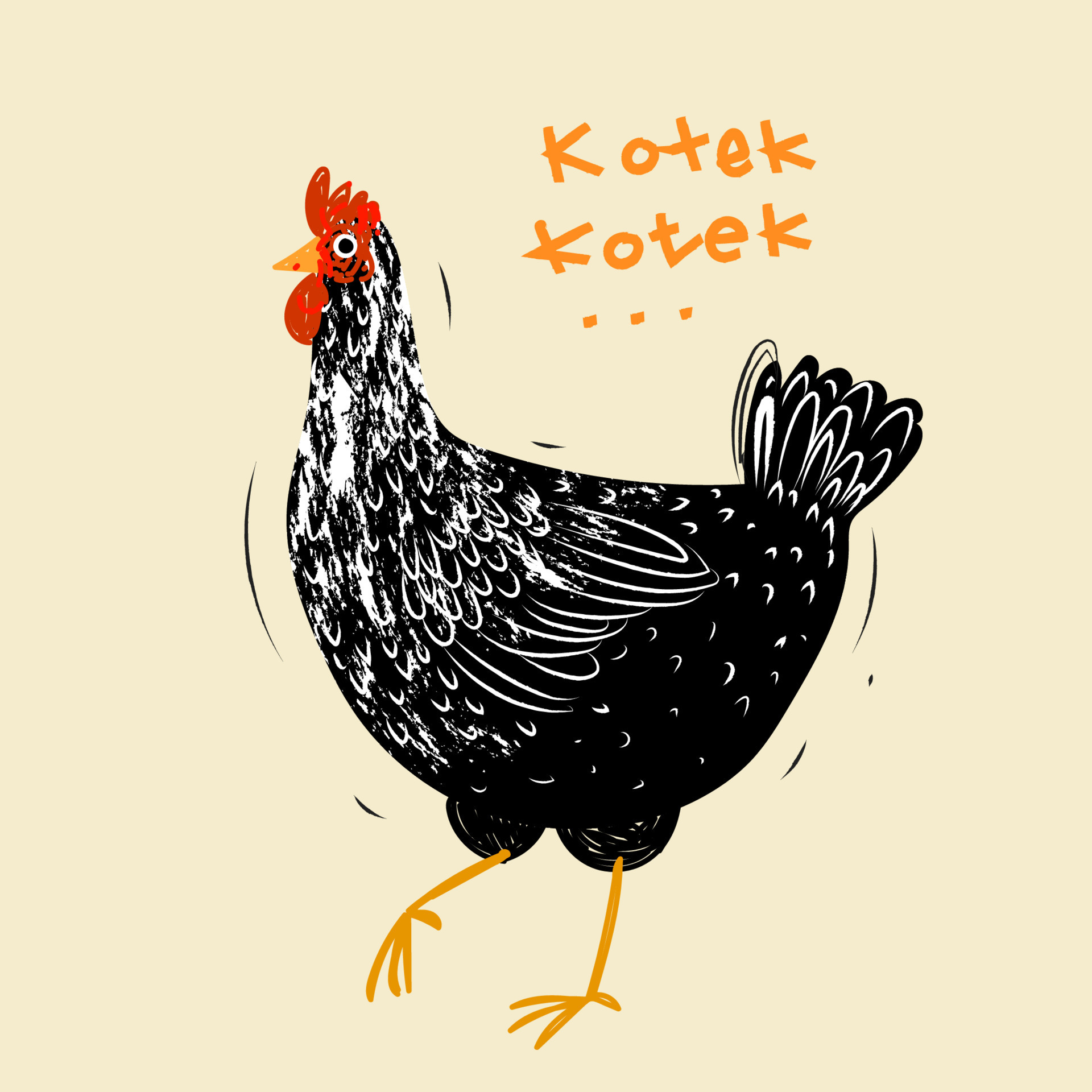 Rooster,hen,chicken animal poultry farm character vector illustration.  7676447 Vector Art at Vecteezy