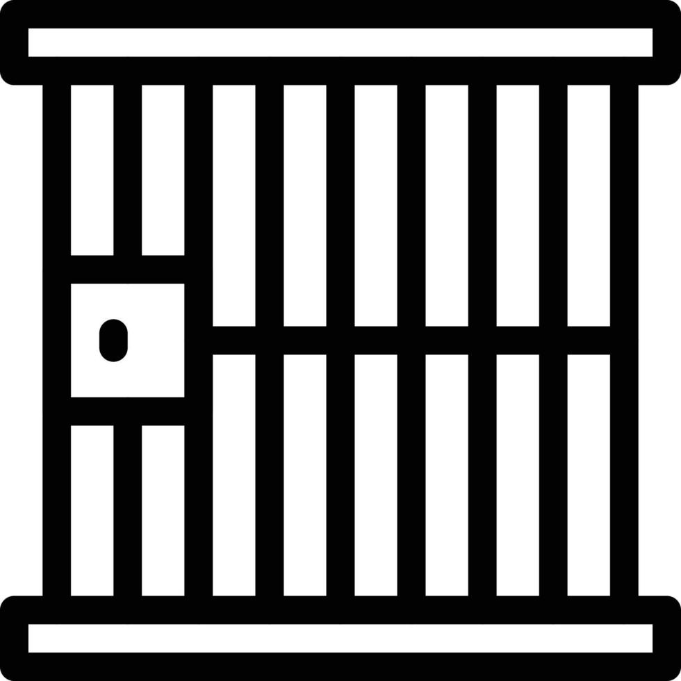 jail vector illustration on a background.Premium quality symbols.vector icons for concept and graphic design.