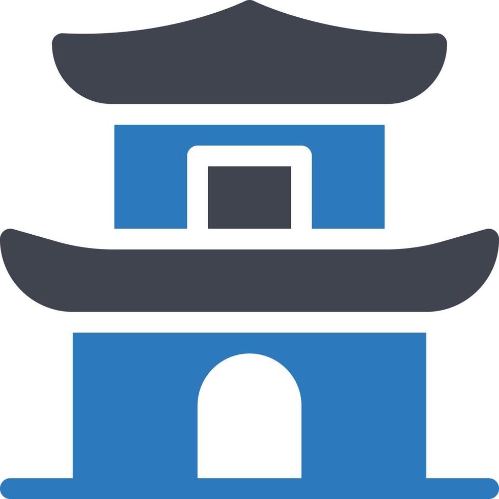 pagoda vector illustration on a background.Premium quality symbols.vector icons for concept and graphic design.