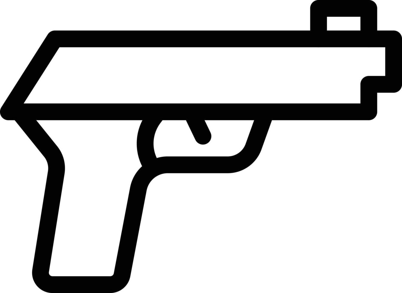 pistol vector illustration on a background.Premium quality symbols.vector icons for concept and graphic design.