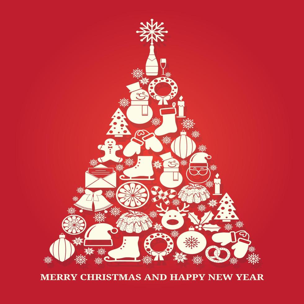 christmas tree ornaments 7676806 Vector Art at Vecteezy