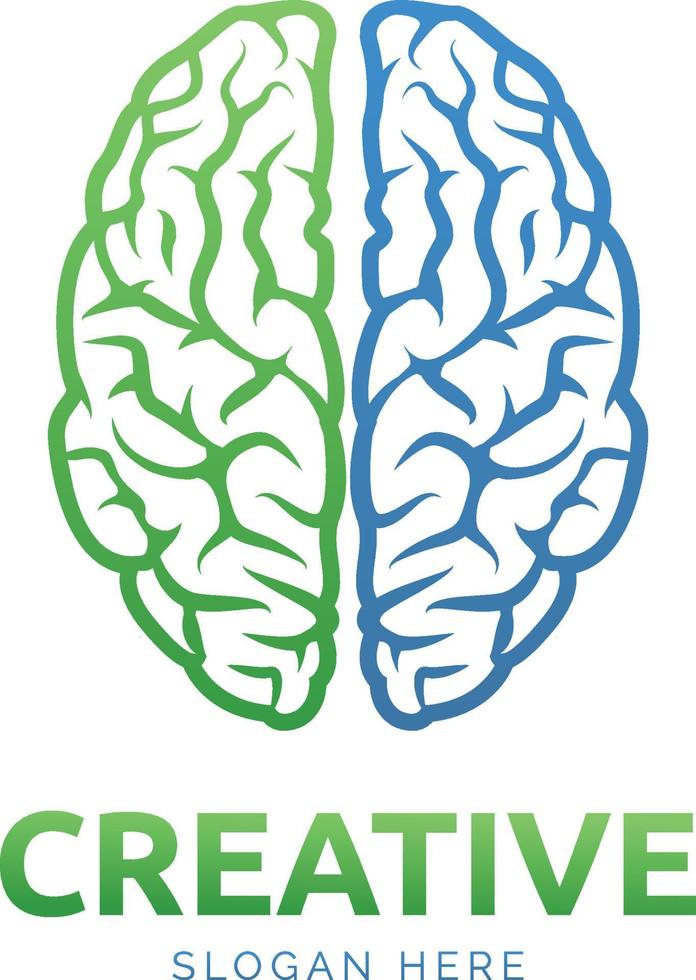 Brain Logo Creative vector