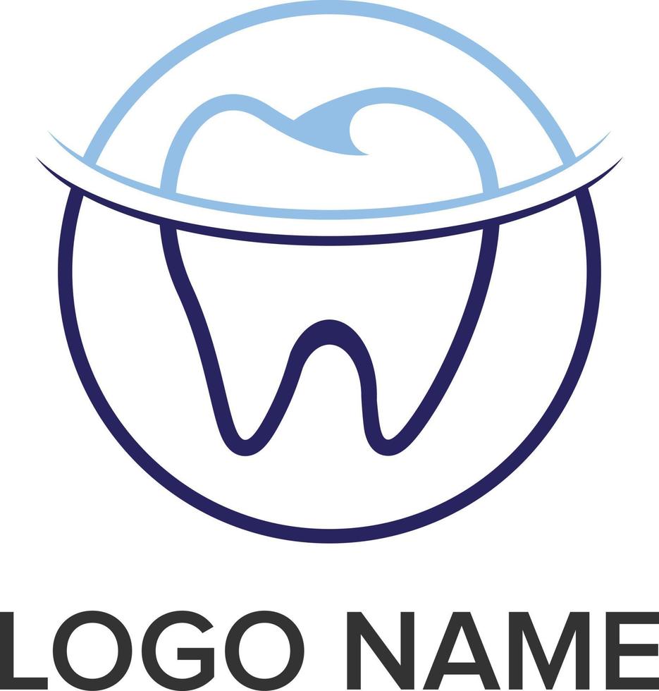 logotipo dental para diferentes categorías de salud vector