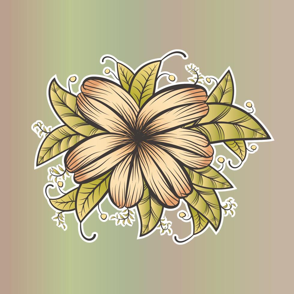 Creative free vector flower design