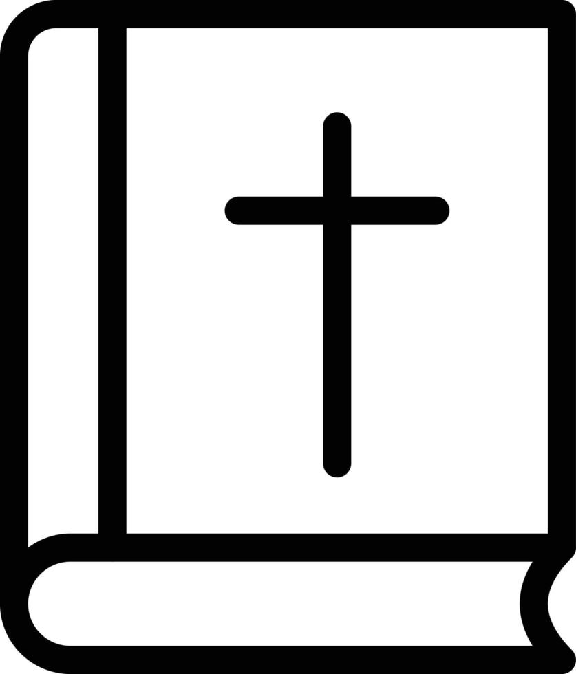 ilustración de vector de biblia en un fondo. símbolos de calidad premium. iconos vectoriales para concepto y diseño gráfico.