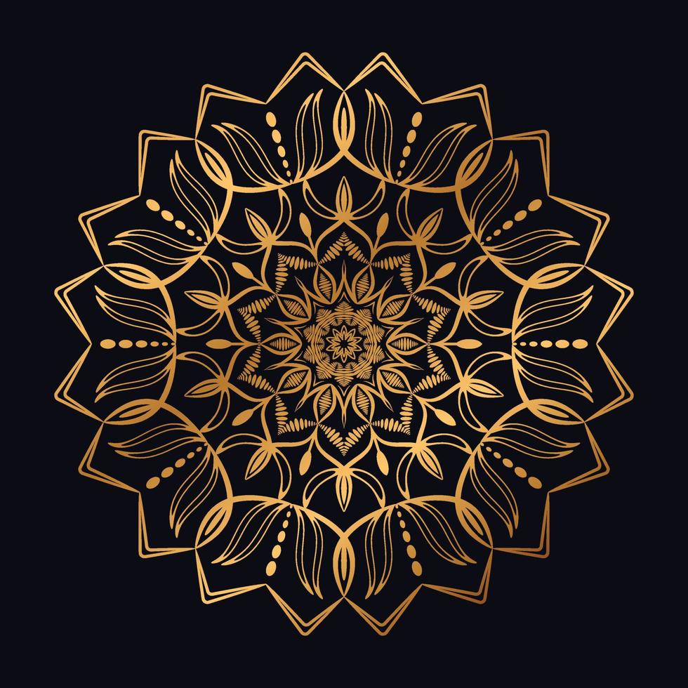 Luxury Mandala With Golden Gradient vector