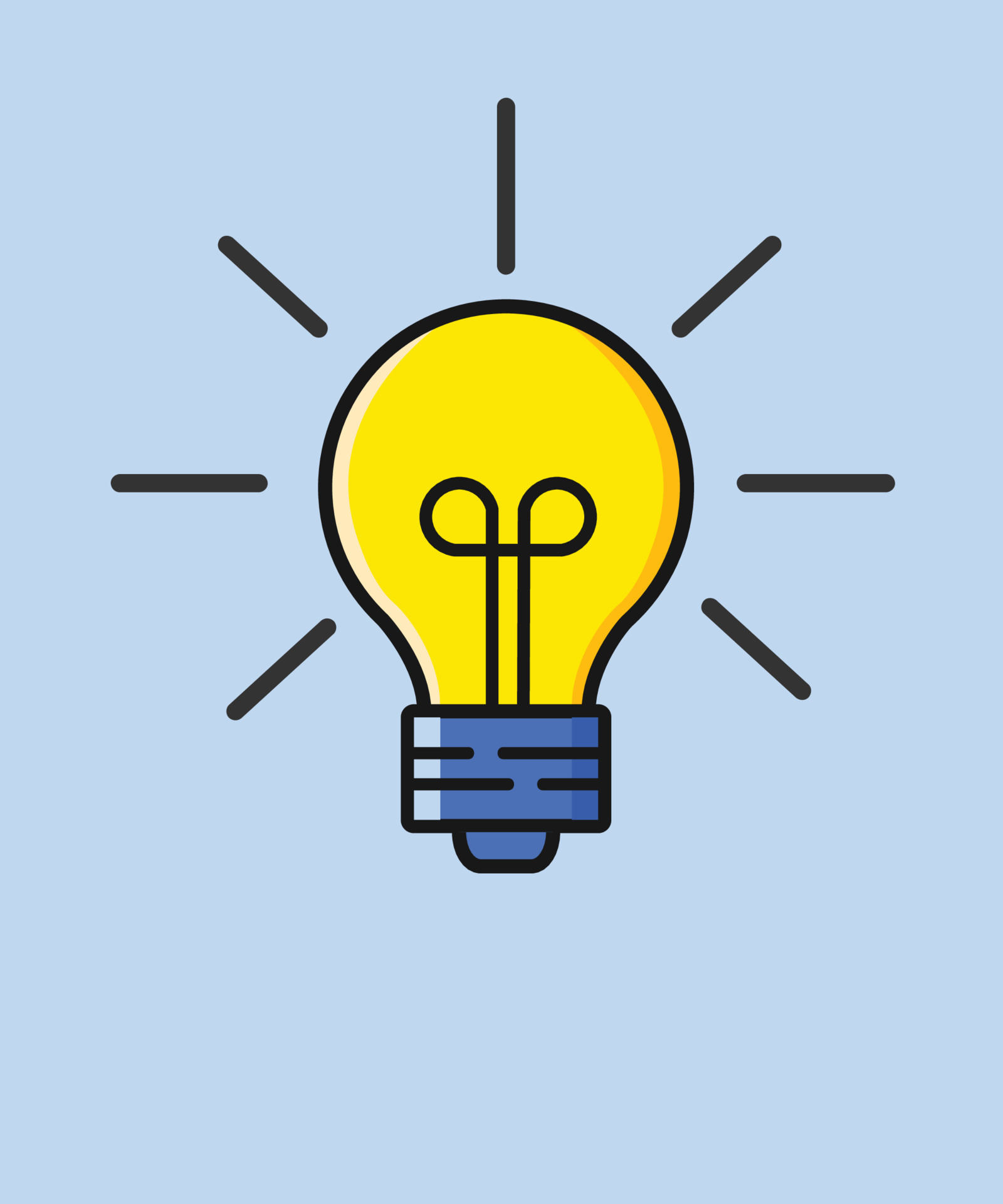 The Light Bulb Is Full Of Ideas And Creative Thinking Light Bulb Icon