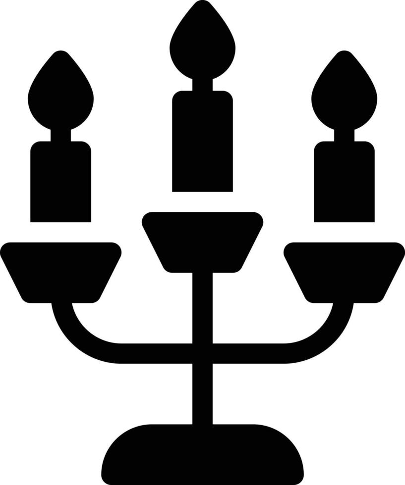 ilustración vectorial de candelabros en un fondo. símbolos de calidad premium. iconos vectoriales para concepto y diseño gráfico. vector
