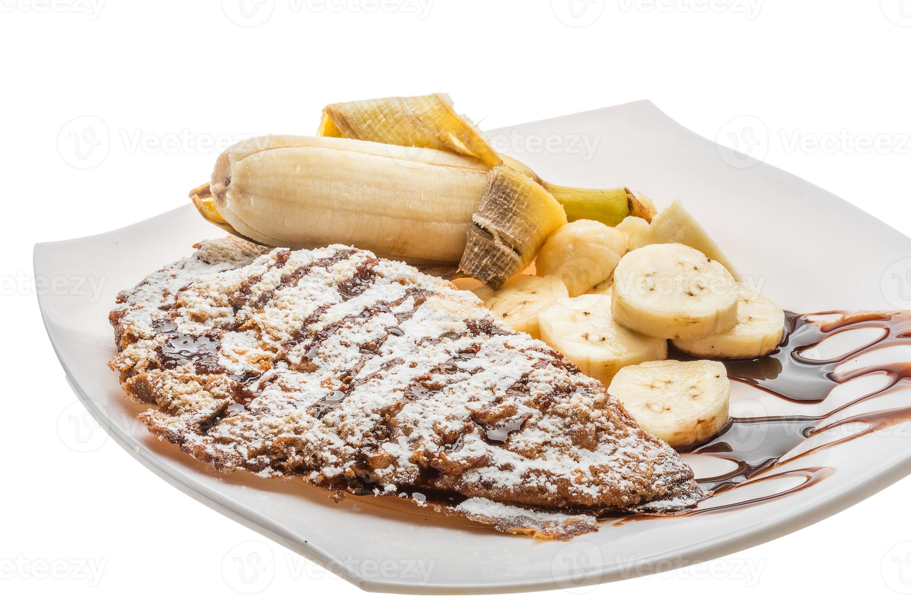 Banana pastry isolated on white background 7677653 Stock Photo at Vecteezy