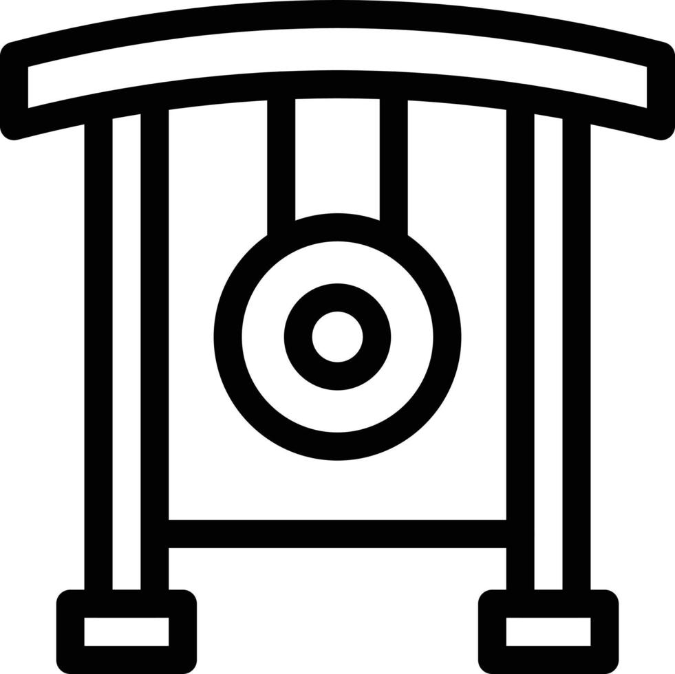 gong vector illustration on a background.Premium quality symbols.vector icons for concept and graphic design.